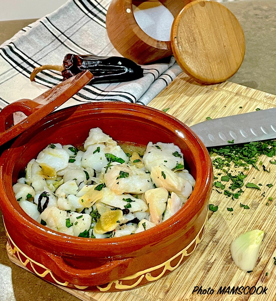 Kokotxas ou joues de merlu à l'espagnol